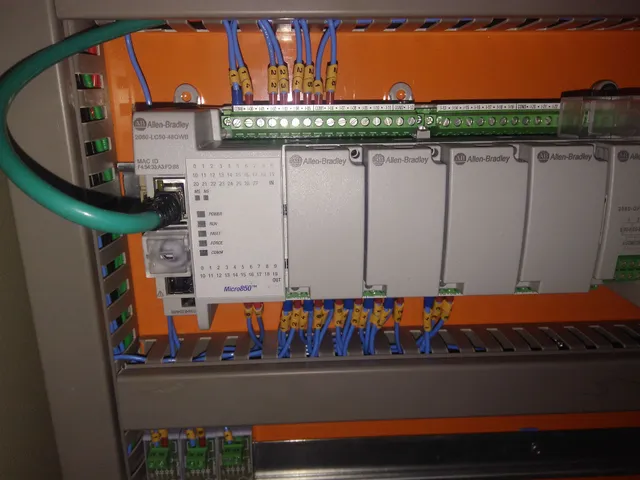 Painel de controle com botões